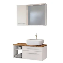 Outlet Wohnen 90 cm Bad Einrichtung Waschplatz - Enwicos (dreiteilig)