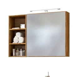 New Wohnen 90 cm Badezimmer-Möbel in Holz - Userina (dreiteilig)
