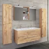 Discount Wohnen 178 cm breiter Badblock Einzelmöbel - Ursela (vierteilig)