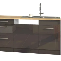 New Wohnen 300 cm breiter Block Küche ohne Geräte - Bozenia (achtteilig)