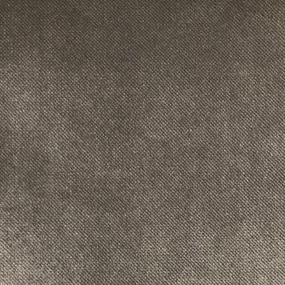 Hot Wohnen 84 cm breiter Hocker mit Samt Taupe - Museo