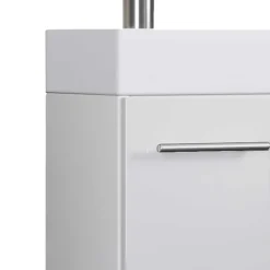 Clearance Wohnen 41 cm breiter Waschplatz in Weiß - Vulcanos (zweiteilig)