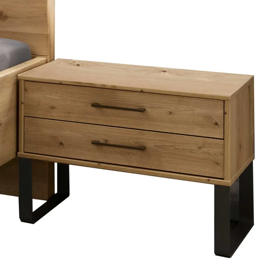 Outlet Wohnen 140 cm breites Bett im Industry Style - Siestago