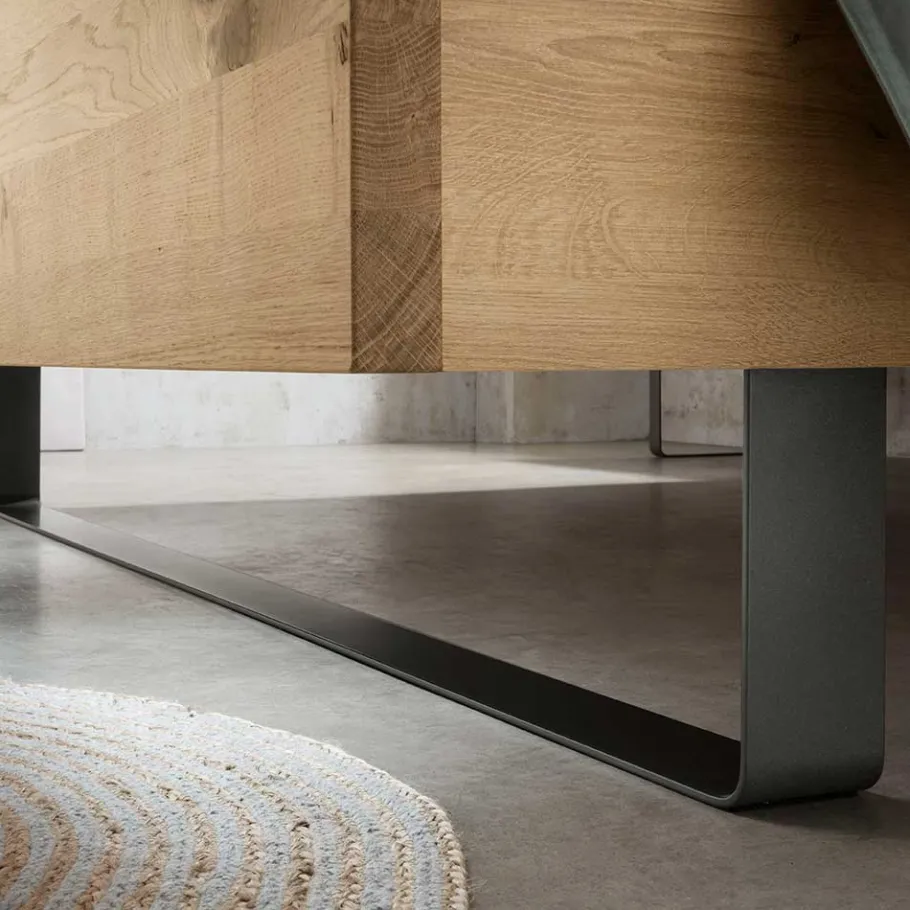 Outlet Wohnen 140 cm breites Bett im Industry Style - Siestago