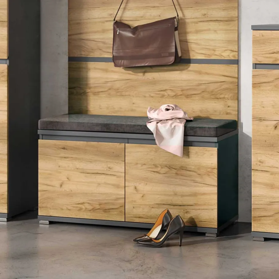 Hot Wohnen 246 cm breites Flurmöbel Set modern - Orsecca (fünfteilig)