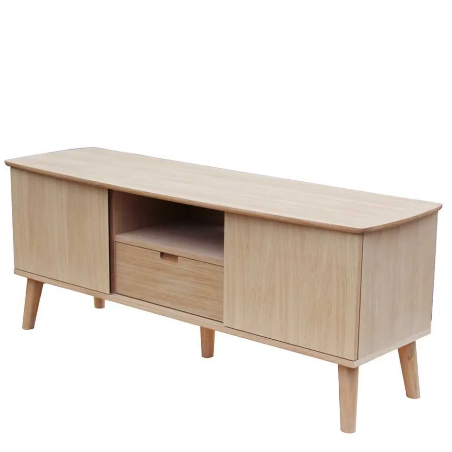 Hot Wohnen 150 cm breites Retro TV Board in Eiche - Saimoon