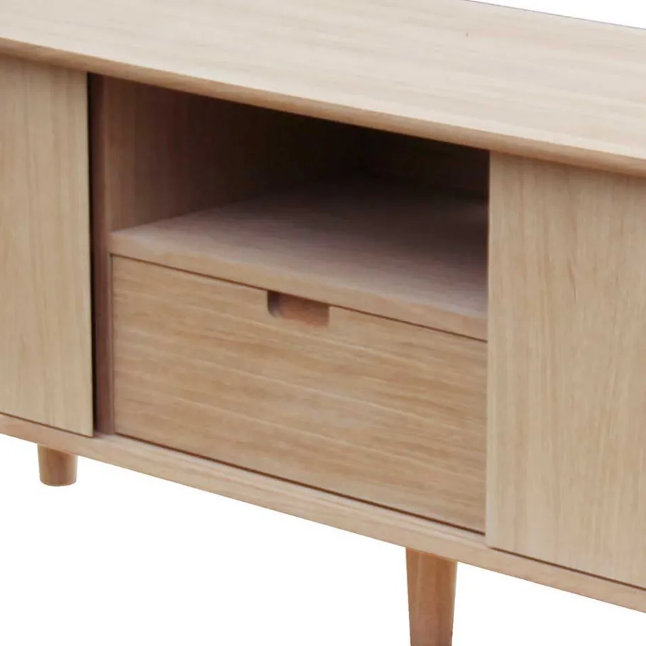 Hot Wohnen 150 cm breites Retro TV Board in Eiche - Saimoon