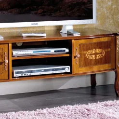 Hot Wohnen 50 cm hohe TV Kommode Natale im Barockstil