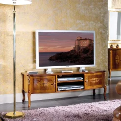Hot Wohnen 50 cm hohe TV Kommode Natale im Barockstil