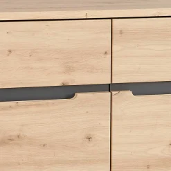 Outlet Wohnen 122 cm hoher Aktenschrank mit zwei Türen - Kuetra