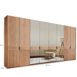 Clearance Wohnen 216 cm hoher XXL-Kleiderschrank in Erle - Murray