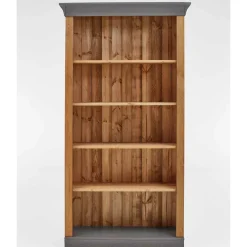 Online Wohnen 202 cm hohes Landhaus Bücherregal zweifarbig - Eshelas