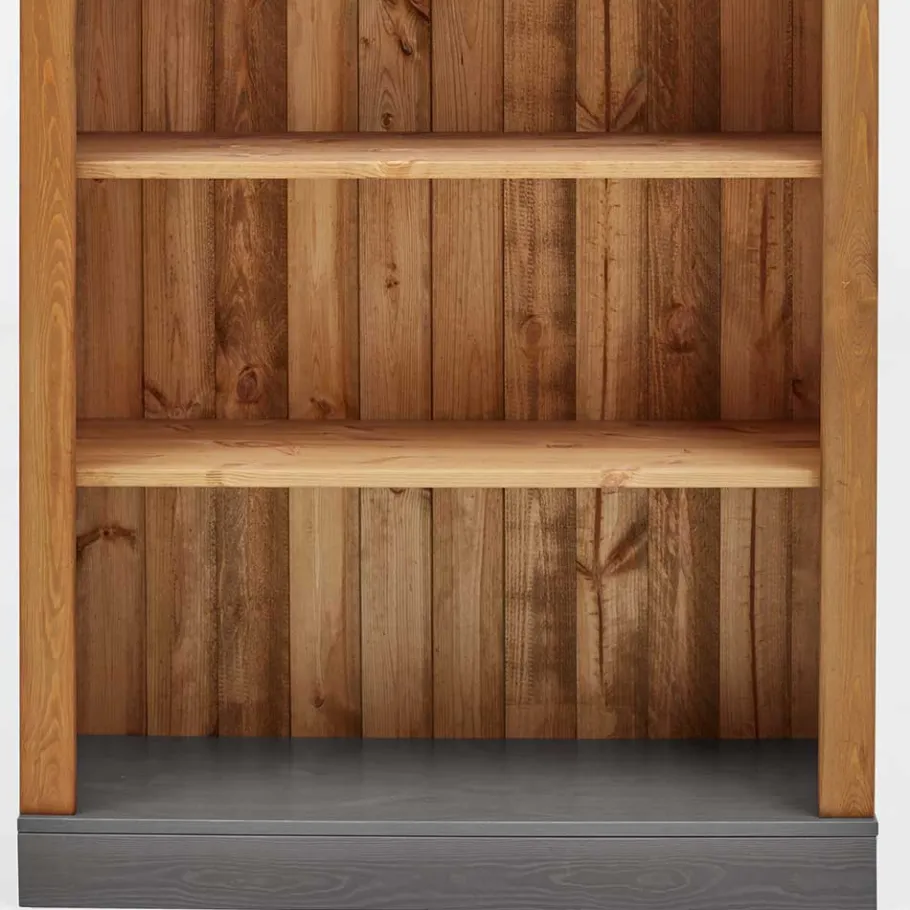 Online Wohnen 202 cm hohes Landhaus Bücherregal zweifarbig - Eshelas