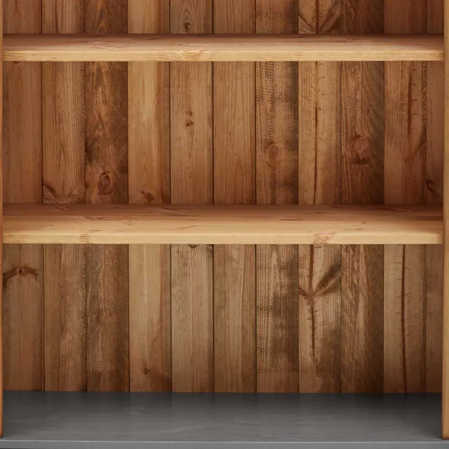 Online Wohnen 202 cm hohes Landhaus Bücherregal zweifarbig - Eshelas