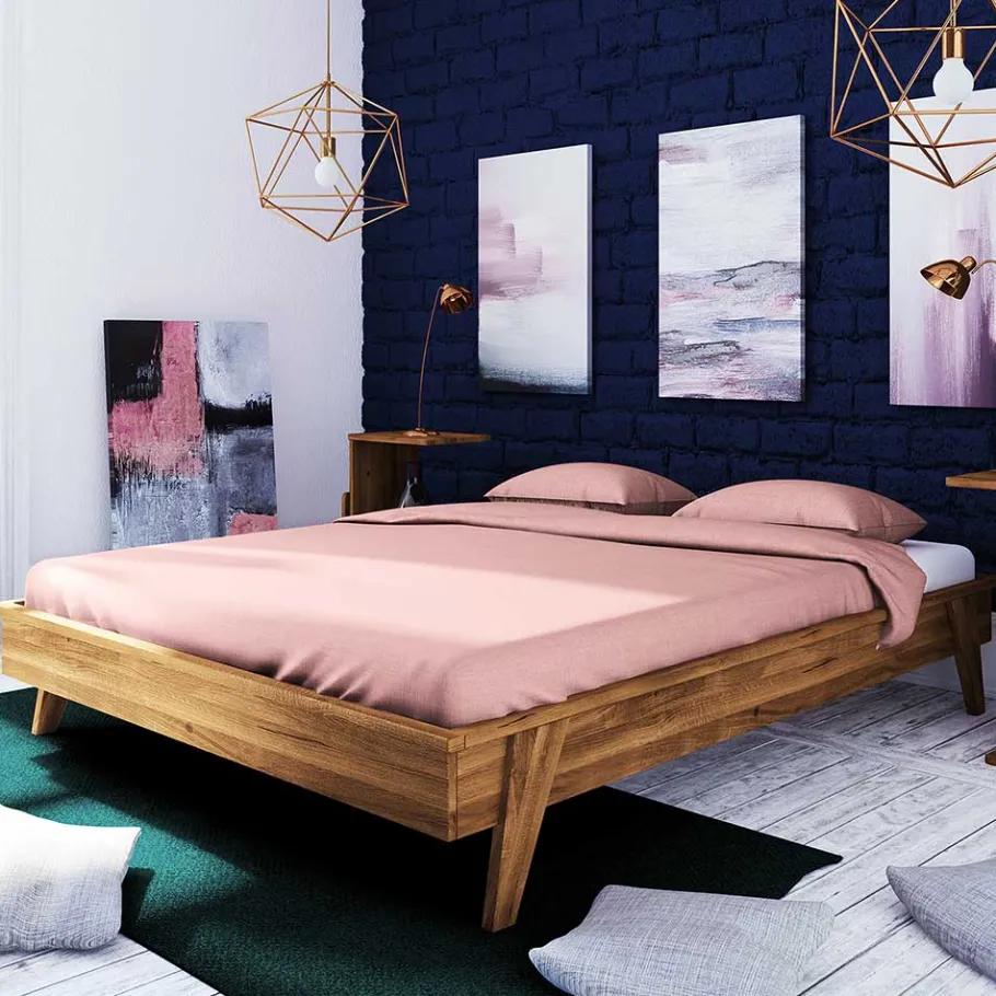 Best Wohnen 190 cm kurzes Doppelbett aus Holz - Hardus
