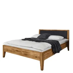 New Wohnen 220 cm langes Bett aus Wildeiche Natur - Masdamos