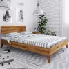 Hot Wohnen 210 cm langes Holzbett Gestell Wildeiche - Eavy