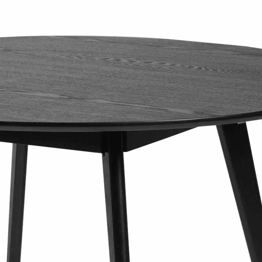 Hot Wohnen 115 cm runder Esstisch in Schwarz - Vartana