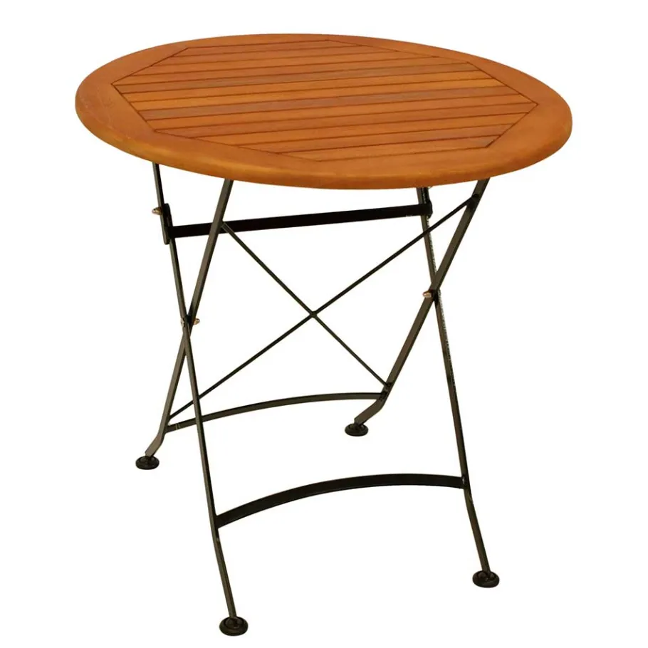 Best Wohnen 75 cm runder Gartentisch zum Klappen - Fagnetta