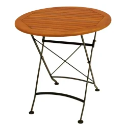 Best Wohnen 75 cm runder Gartentisch zum Klappen - Fagnetta