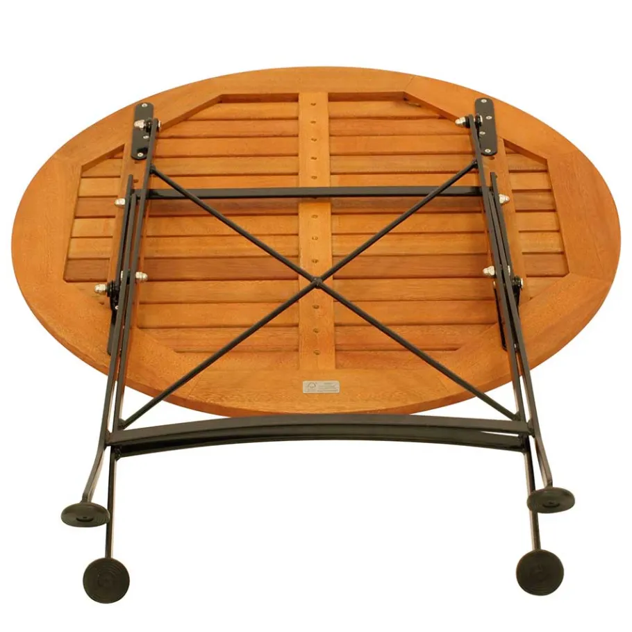 Best Wohnen 75 cm runder Gartentisch zum Klappen - Fagnetta