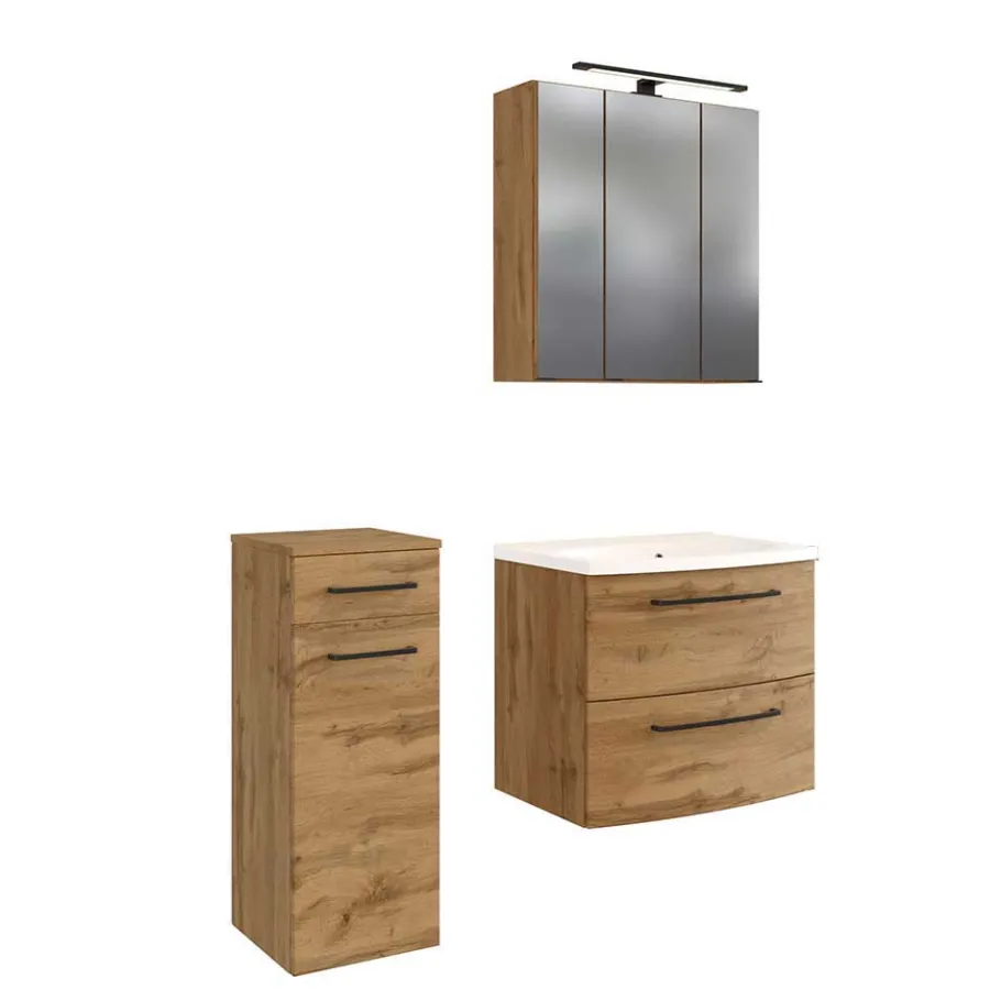 Discount Wohnen 60 cm Waschplatz & Unterschrank - Arazony (dreiteilig)
