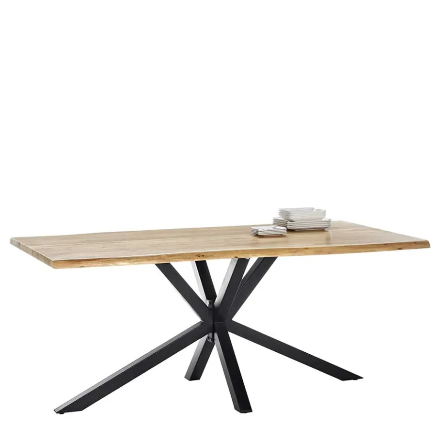 New Wohnen 3 Größen Esszimmer Tisch mit Baumkante Akazie - Fornax