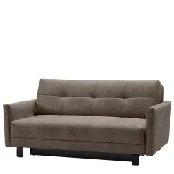 Discount Wohnen 2 Personen Schlafcouch in Dunkelbraun - Jaxta