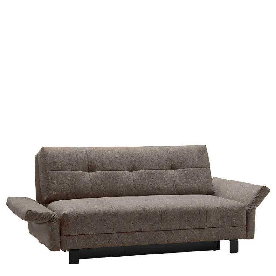 Discount Wohnen 2 Personen Schlafcouch in Dunkelbraun - Jaxta