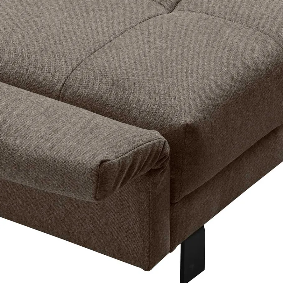 Discount Wohnen 2 Personen Schlafcouch in Dunkelbraun - Jaxta