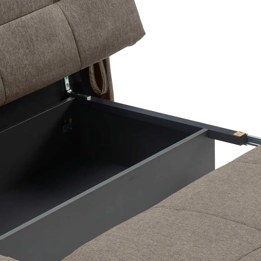 Discount Wohnen 2 Personen Schlafcouch in Dunkelbraun - Jaxta