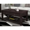 Wohnen 2 Schubladen Couchtisch aus Kiefer in Braun - Nauizia