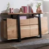 Online Wohnen Abgefahrenes Design Sideboard aus Akazie - Lussina