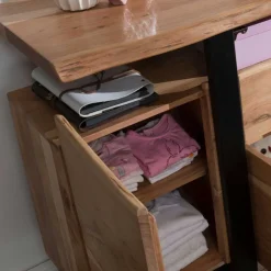 Online Wohnen Abgefahrenes Design Sideboard aus Akazie - Lussina