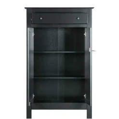 Sale Wohnen Abschließbare Vertiko Kommode in Schwarz - Wins