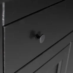 Sale Wohnen Abschließbare Vertiko Kommode in Schwarz - Wins