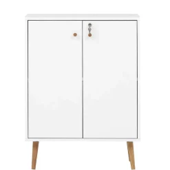 New Wohnen Abschließbarer Aktenschrank im Skandi Design - Niuna