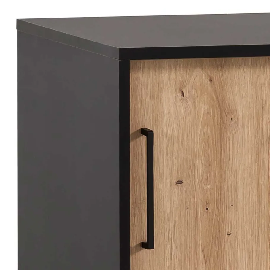 Outlet Wohnen Abschließbarer Ordnerschrank mit Schiebetüren - Evasilica