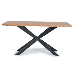 Best Wohnen Akazienholz-Tisch mit Spider Gestell - Veladrano