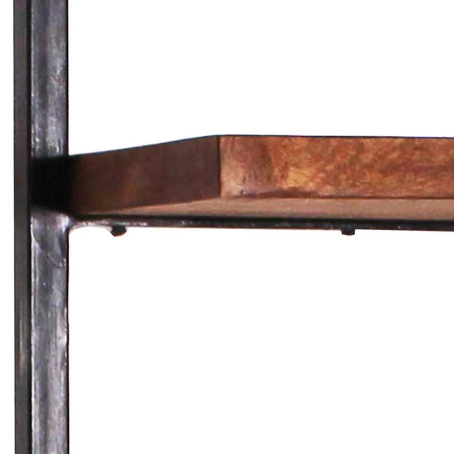 Clearance Wohnen Altmetall Loft Wandregal mit 2 Holzböden - Mendoza