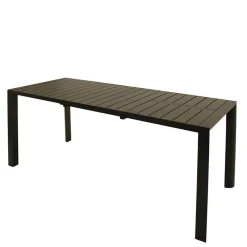 Discount Wohnen Alu Outdoortisch mit einer Einlegeplatte - Soria