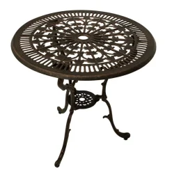 Outlet Wohnen Aluguss Gartentisch in Bronze - Scotia