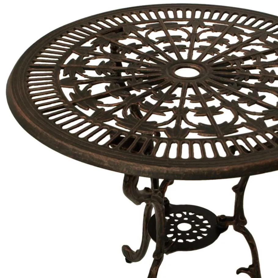 Outlet Wohnen Aluguss Gartentisch in Bronze - Scotia