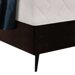 Hot Wohnen Amerikanisches Bett - Boxspring - in Dunkelbraun - Pianona