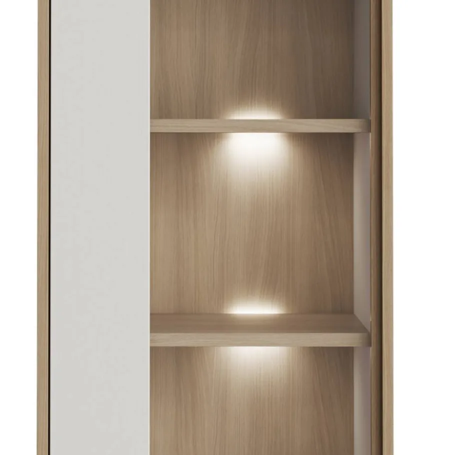 Outlet Wohnen Anbauwand-Möbelset in Weiß - Ovidio (dreiteilig)
