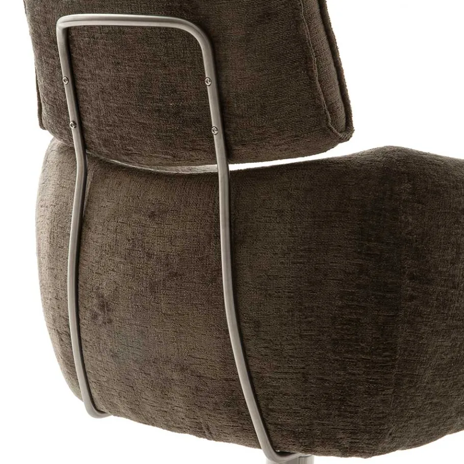Outlet Wohnen Armlehnen Drehstuhl in Braun - Arjama (2er Set)