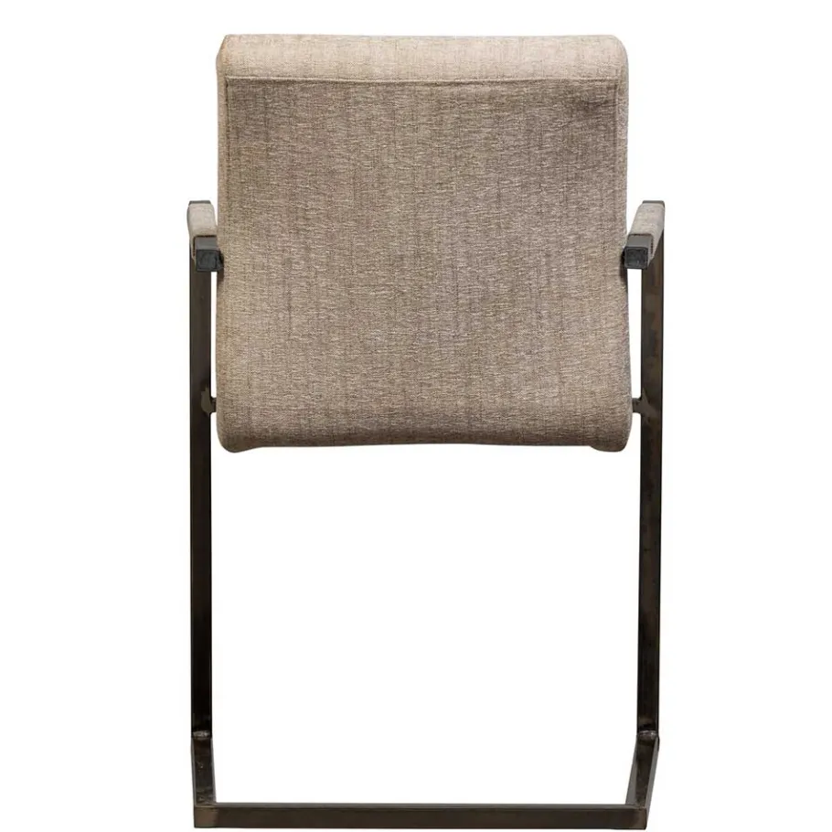 Clearance Wohnen Armlehnen Freischwinger in Beige - Sentata (2er Set)