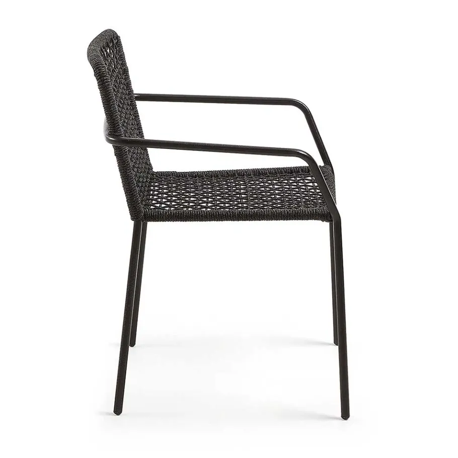 Clearance Wohnen Armlehnstuhl aus Kordel Geflecht - Osbry (4er Set)