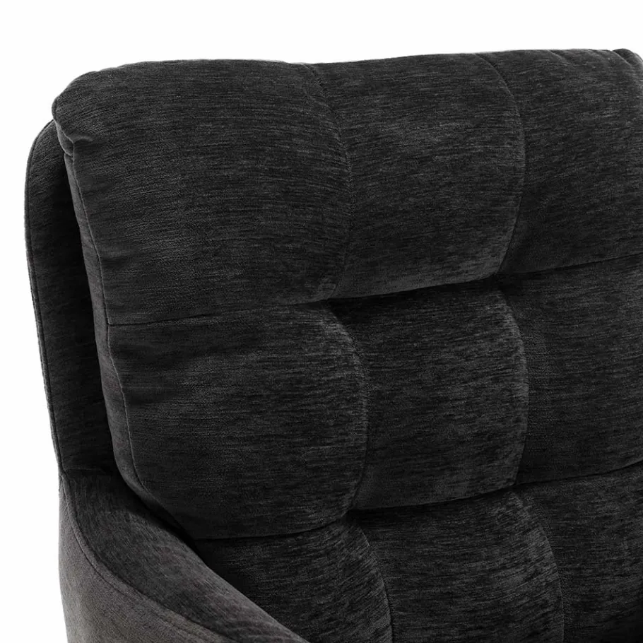 New Wohnen Armlehnstuhl in Anthrazit Chenille - Emgo (2er Set)