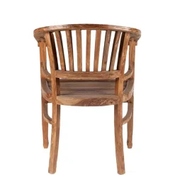 Discount Wohnen Armlehnstuhl Mangato aus Teak Recyclingholz